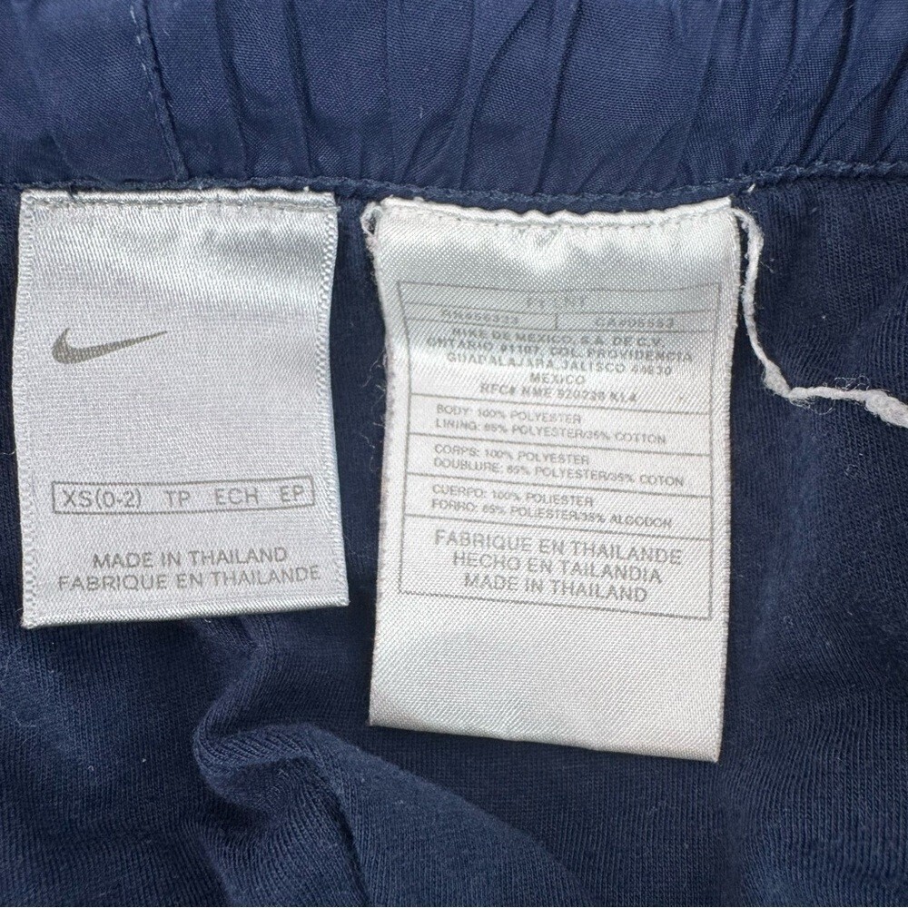 Nike pants flare style white logo rare Dark Blue Athletic Pants - Picture 6 of 7